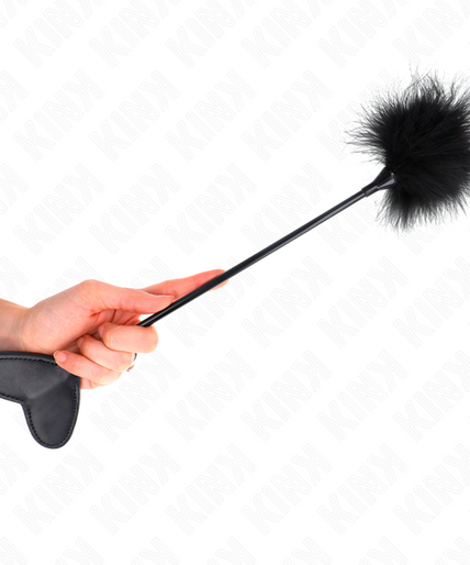 Pleasurements – Kink – Kitzelfedern mit Herz-Paddel 31 cm
