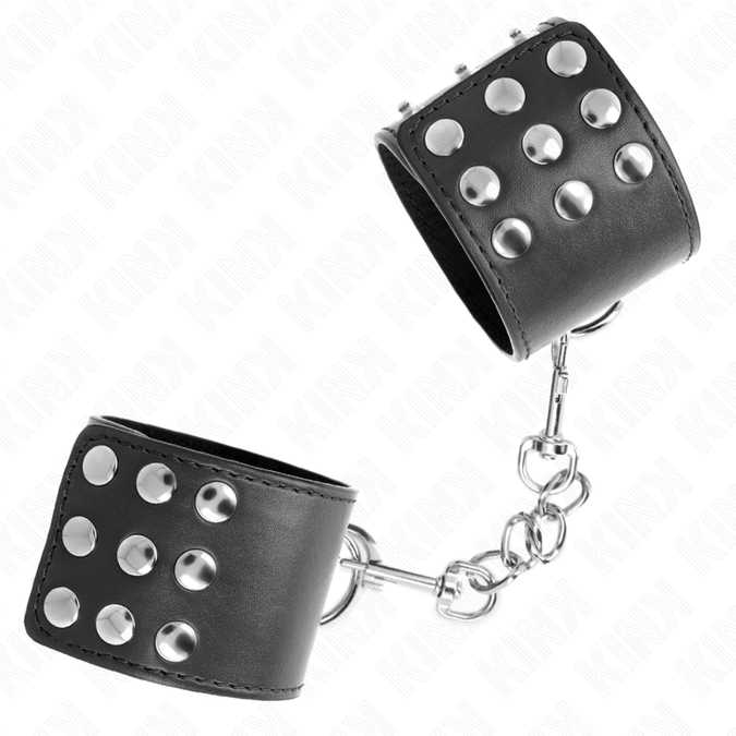Kink – Wrist Restraints With Snap Fasten Black Adjustable 19 – 24 Cm X 5.5 Cm