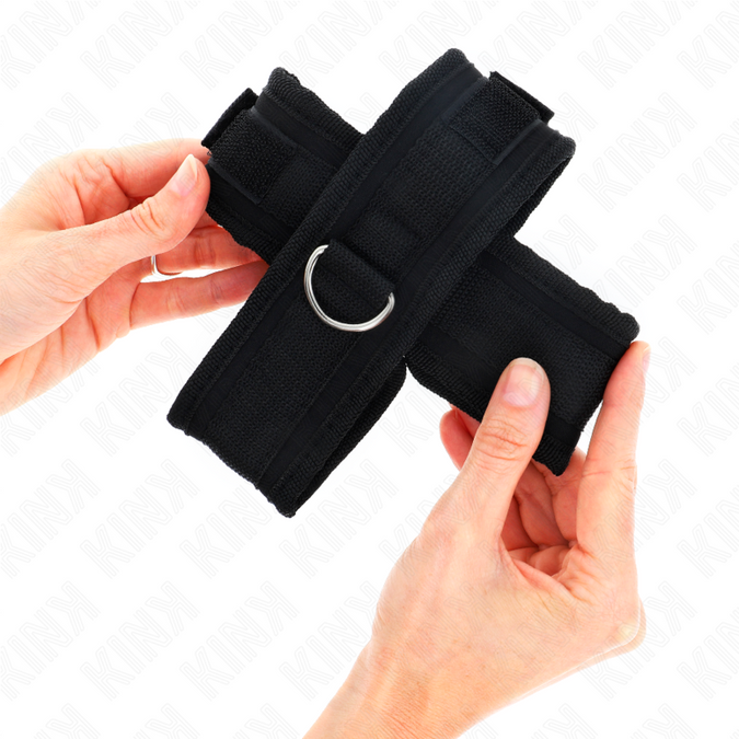 Kink – Kreuz-Handschellen Schwarz 34 X 5,5 Cm
