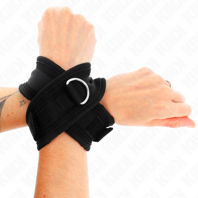 Kink – Kreuz-Handschellen Schwarz 34 X 5,5 Cm