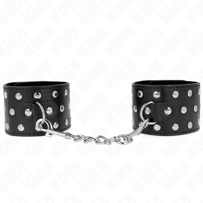 Kink – Punk-Handgelenkfesseln, verstellbar 19 – 24 cm x 5,5 cm