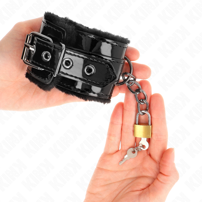 Kink – Leichte Handgelenkfesseln mit Kupferschloss Verstellbar 17 – 29 cm x 5,5 cm