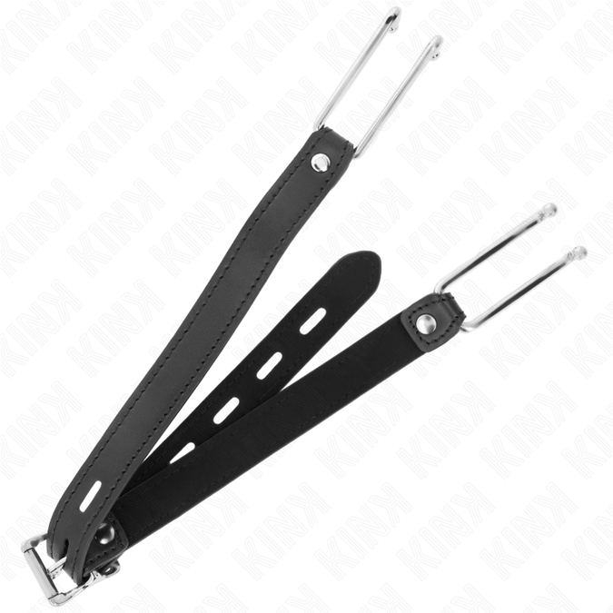 Kink – Metal Hook Gag 11.5 Cm With Leatherette Strap Adjustable 39 – 58 Cm X 2 Cm