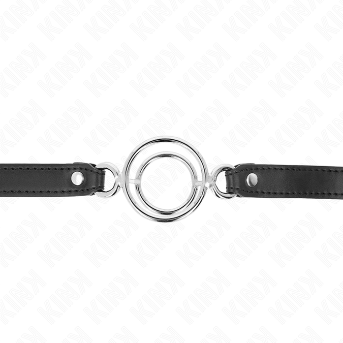 Kink – Knebel Mit Mehreren O-Ringen 5 Cm Schwarz 63 X 2,5 Cm