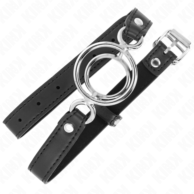 Kink – Knebel Mit Mehreren O-Ringen 5 Cm Schwarz 63 X 2,5 Cm