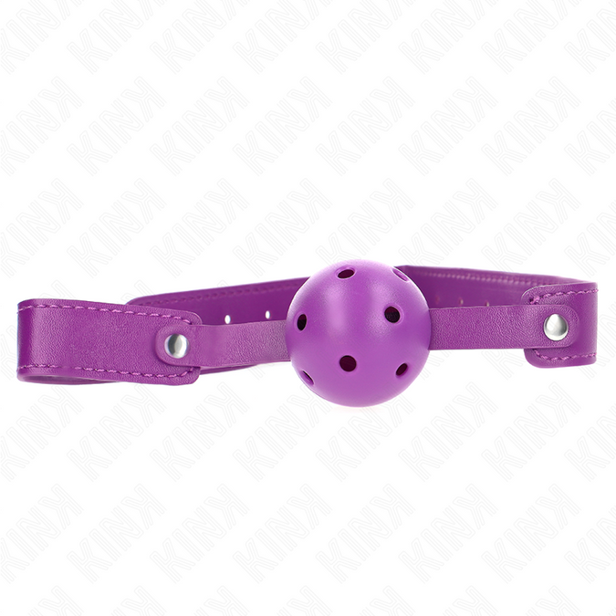 Kink – Lila atmungsaktive Kugel 4,5 cm Knebel 65 x 2,5 cm