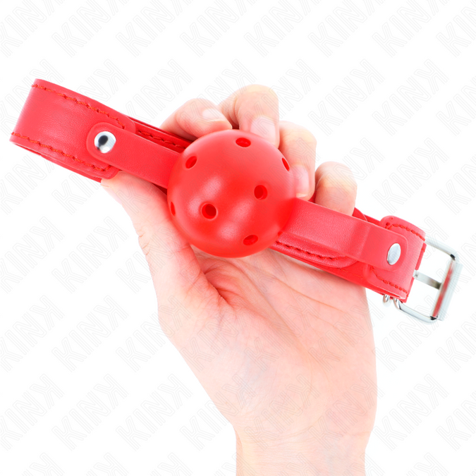Kink – Rote atmungsaktive Kugel 4,5 cm Knebel 65 x 2,5 cm