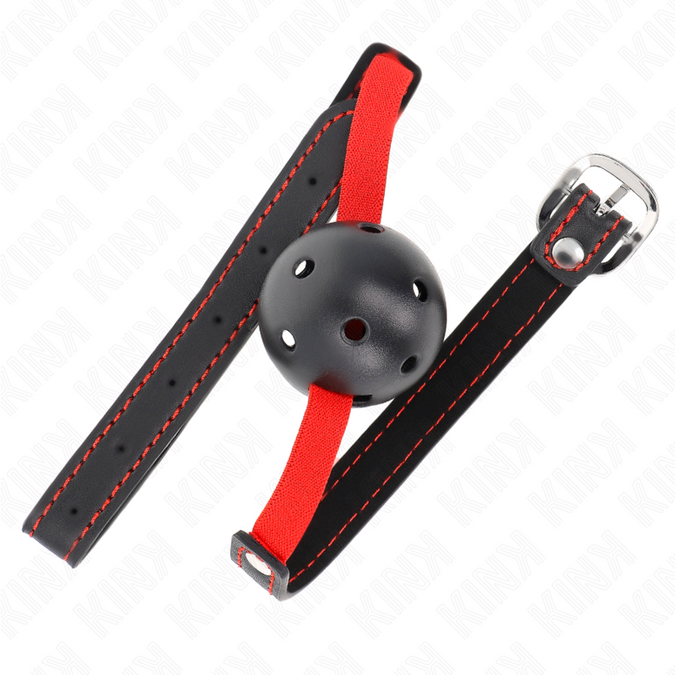Kink – Harter Hohlmundknebel 4,5 cm mit Elastikband 56 x 1,5 cm