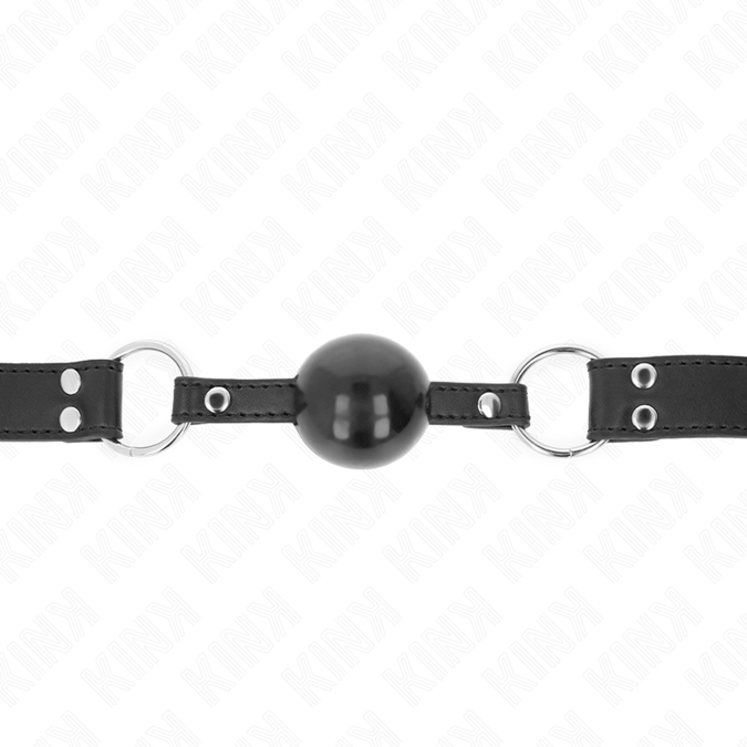 Kink – Weicher Und Fester Ball 4 Cm Knebel Mit Lederimitat-Riemen 62 X 2,5 Cm Verstellbar 42 – 58 Cm