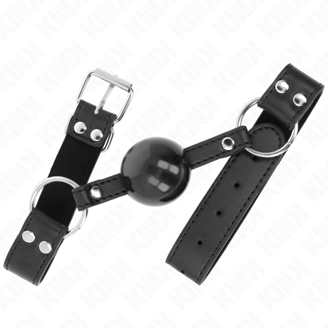 Kink – Weicher Und Fester Ball 4 Cm Knebel Mit Lederimitat-Riemen 62 X 2,5 Cm Verstellbar 42 – 58 Cm