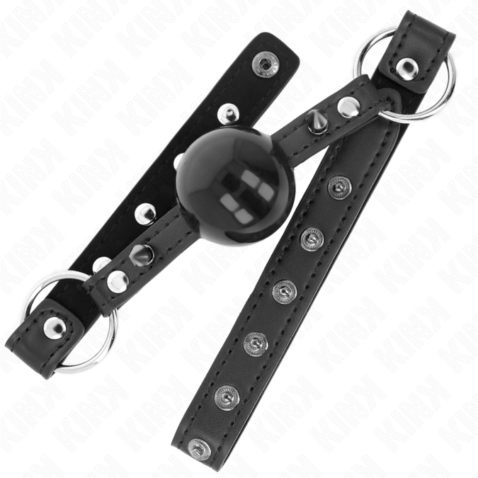 Kink – Kugel 4 Cm Knebel Mit Spitzen Niete Und Schnappschloss 65 X 2 Cm