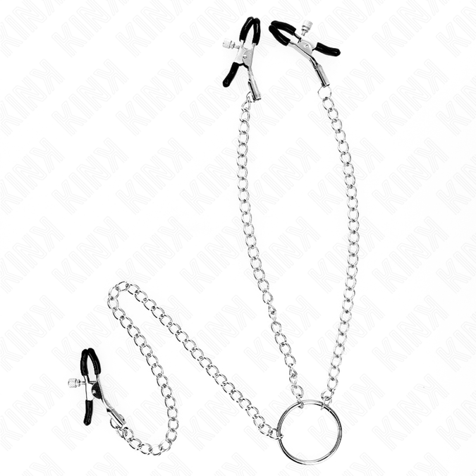 Kink – Triple Nipple And Clit Clamps With Chain Model 0
