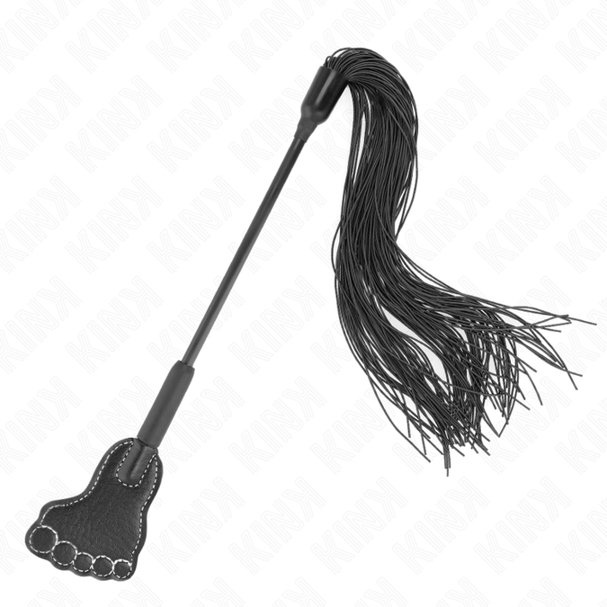 Kink – Fußförmiges Paddel mit Quastenpeitsche 31 cm