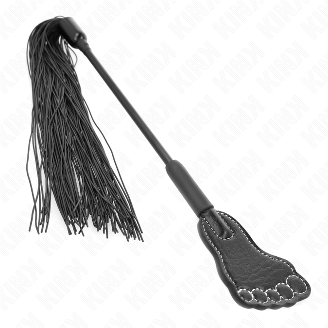 Kink – Fußförmiges Paddel mit Quastenpeitsche 31 cm