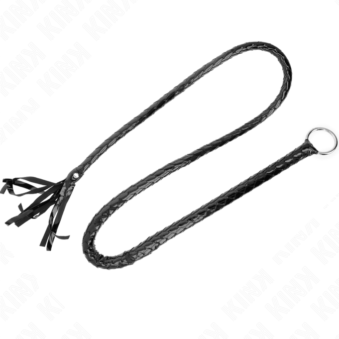 Kink – Langer glänzender PVC-Peitsche 138 cm