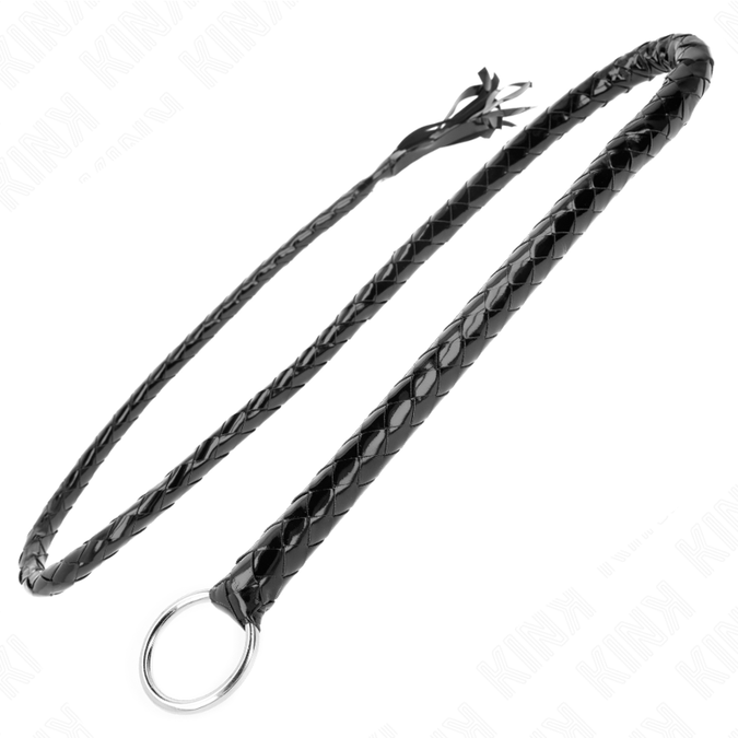 Kink – Langer glänzender PVC-Peitsche 138 cm