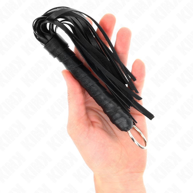 Kink – Eenvoudige Mini Zwarte Zweep 28 cm