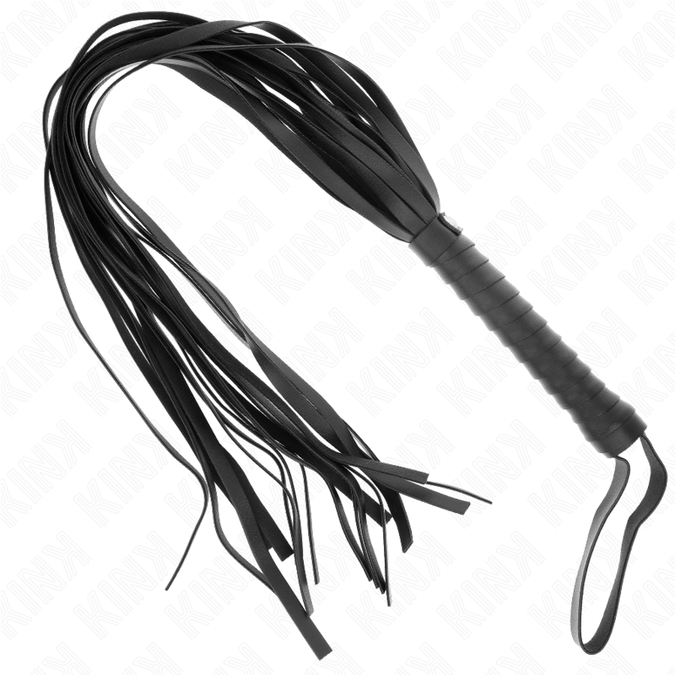 Kink – Schwarze Kurzgriff Lange Schwanzpeitsche 70 cm