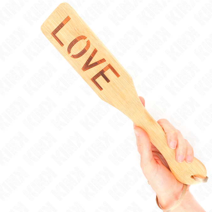 Kink – Bambus-Palette Word Love 32 x 5,5 cm
