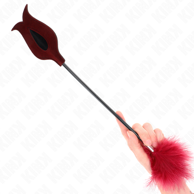 Pleasurements – Kink – Kitzelfedern mit Rosenförmigem Paddel 8 Cm