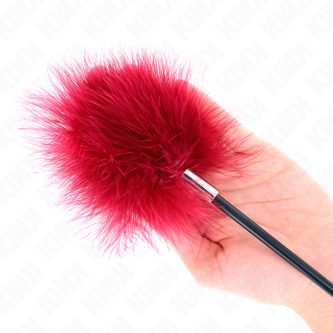 Pleasurements – Kink – Kitzelfedern mit Rosenförmigem Paddel 8 Cm