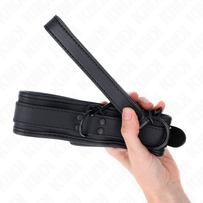 Kink – Neopren-Bondage-Halsband Modell 1 Mit Gürtel 78 Cm Verstellbar 37,5 X 49,5 Cm
