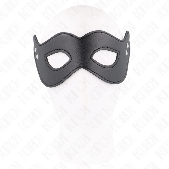 Kink – Lederimitat Maske mit Nieten Modell 1 26 x 8 cm