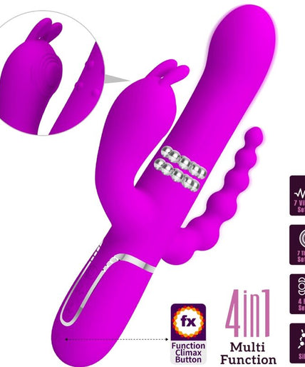 Pleasurements – Pretty Love – Cammy Dreifach Vibrator 4-in-1 Pink