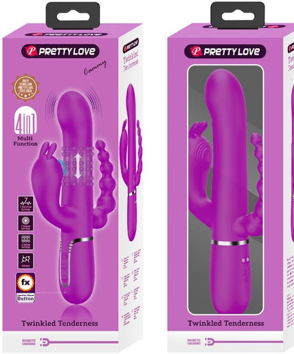 Pleasurements – Pretty Love – Cammy Dreifach Vibrator 4-in-1 Pink