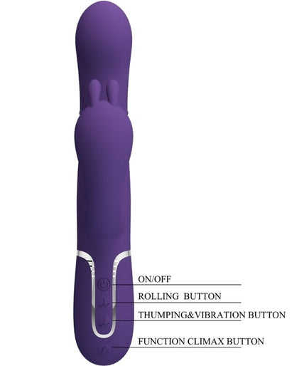 Pleasurements – Pretty Love – Cammy Dreifach Vibrator 4-in-1 Lila