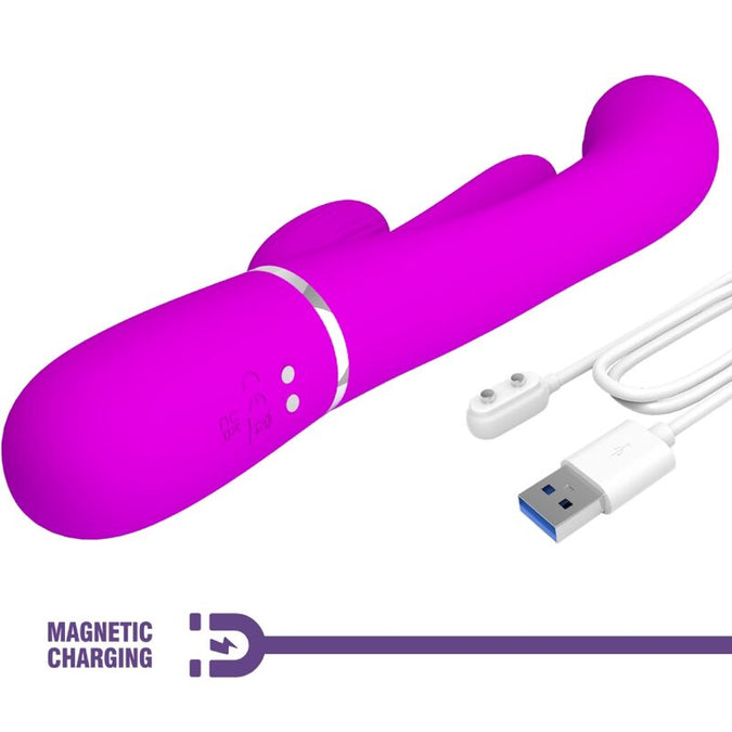 Pretty Love – Shania Triple Rabbit Vibrator Multifunction Pink