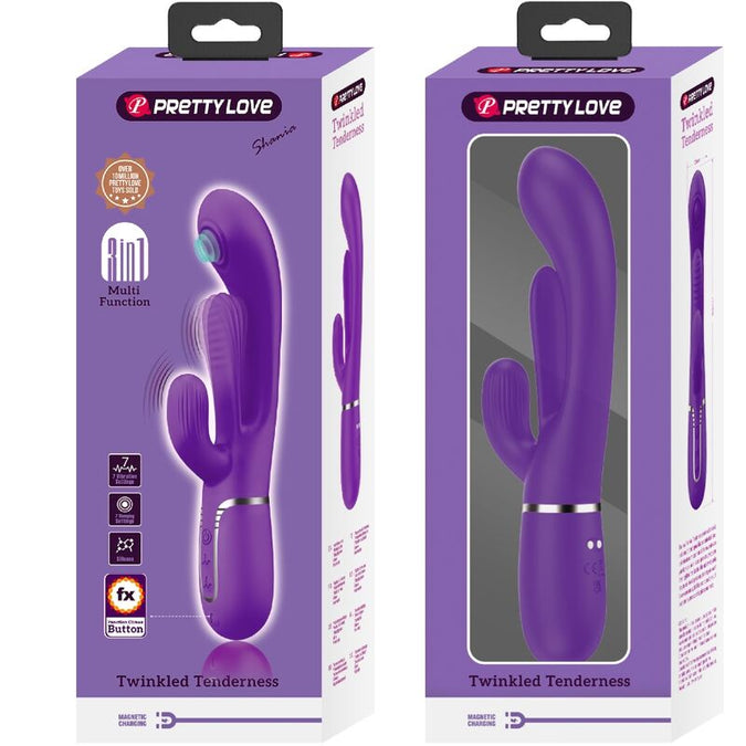 Pretty Love – Shania Dreifach Rabbit Vibrator Multifunktion Lila