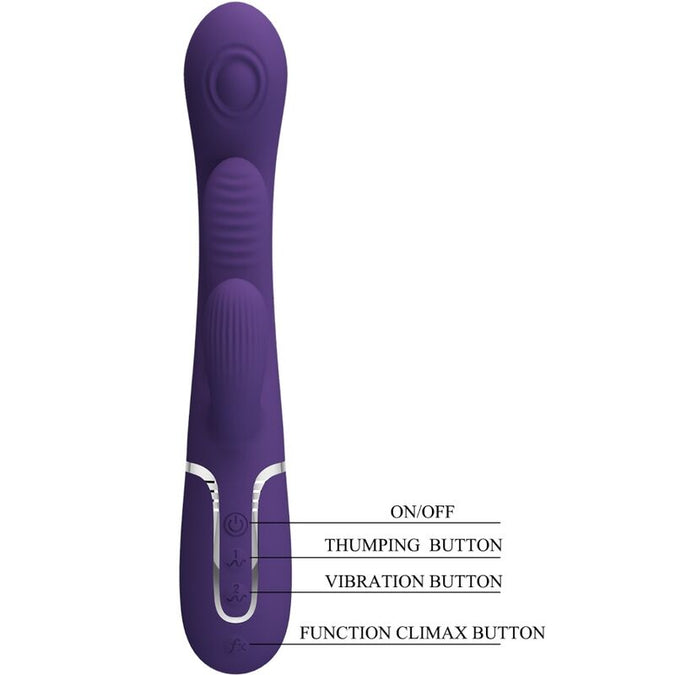 Pretty Love – Shania Dreifach Rabbit Vibrator Multifunktion Lila