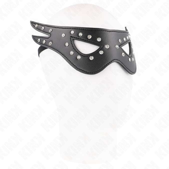 Kink – Sexy Lederimitat Maske Modell 2 27 x 13 cm