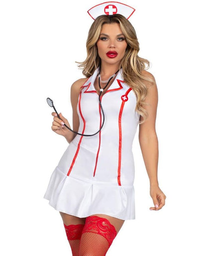 Leg Avenue – Head Nurse Kostüm Weiß S/m