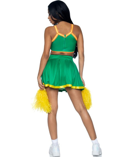 Leg Avenue – Kostüm Cheerleader Grün S/m