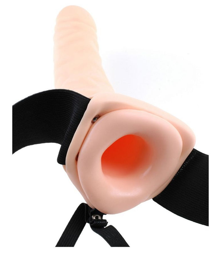 Fetish Fantasy Series – 19 Cm Hollow Strap – On Natural