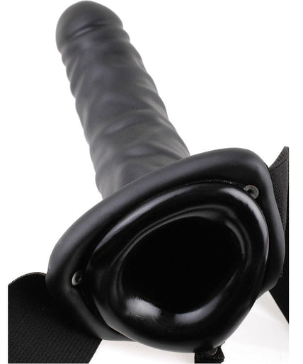 Fetish Fantasy Series – 19 cm Hohler Strap-On Schwarz