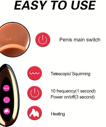 Armony – Wiederaufladbarer realistischer Vibrations-Dildo