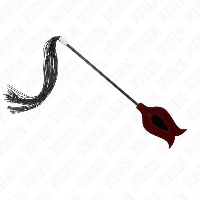 Kink – Rosenförmige Silikonquaste Peitsche 45 Cm