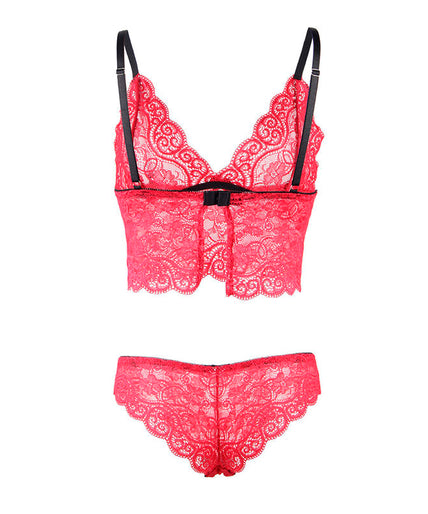 Subblime – 953904 Silk And Lace Nightgown + Panties Red L/xl