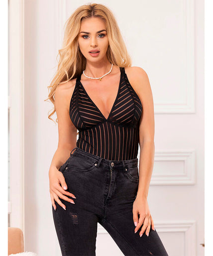 Subblime – 954154 Body With Garter Belt Black L/xl