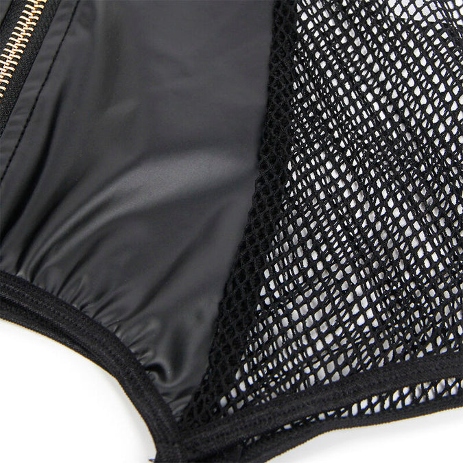 Subblime – 954451 Sexy Mesh Jurk Leer Zwart L/xl