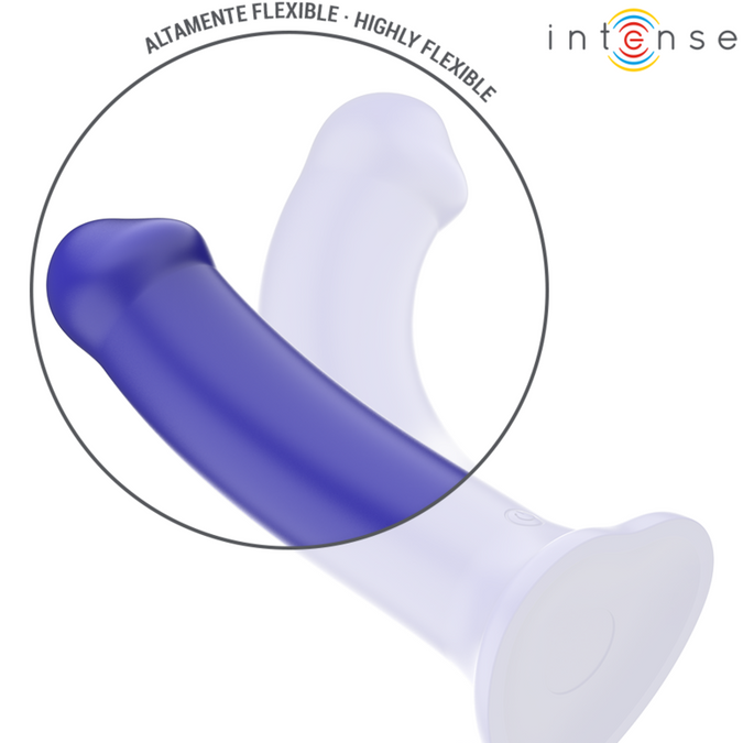 Intense – Victoria vibrator met zuignap 10 vibraties Donkerblauw met afstandsbediening