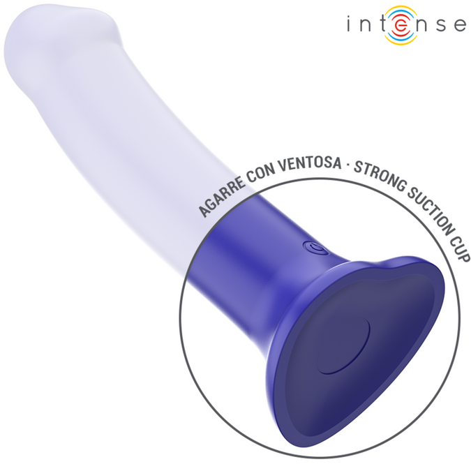 Intense – Victoria vibrator met zuignap 10 vibraties Donkerblauw met afstandsbediening