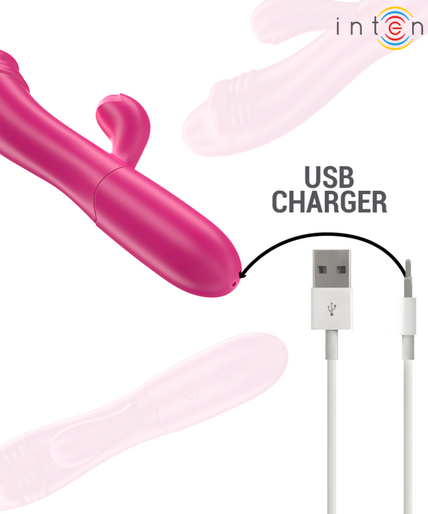 Intense – Ivy Flexibler Vibrator 10 Vibrationen mit stimulierender Zunge Pink