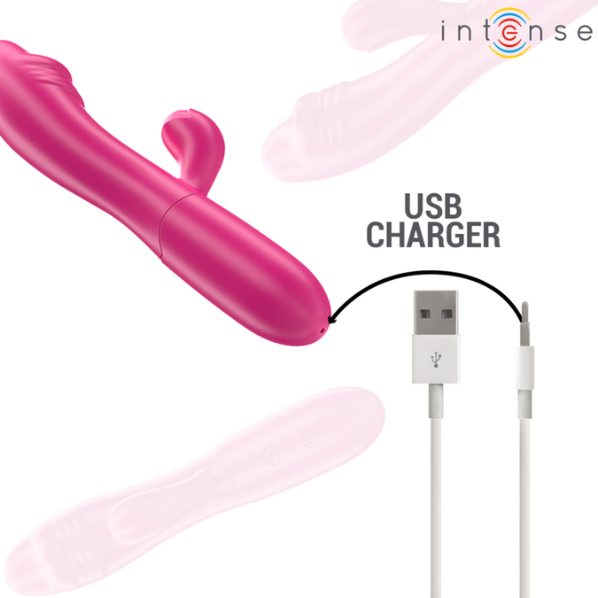 Intense – Ivy Flexibele Vibrator 10 Vibraties Met Stimulerende Tong Roze