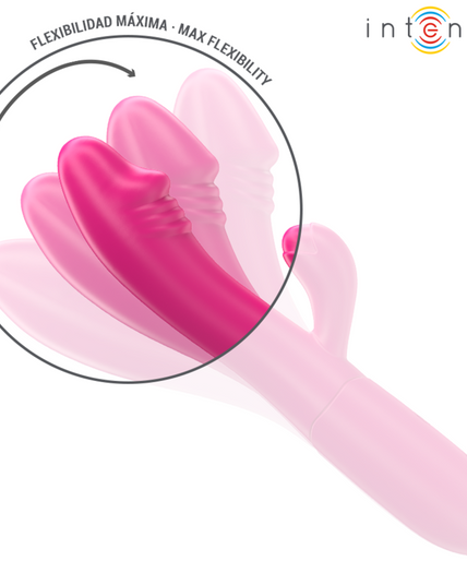 Intense – Ivy Flexibler Vibrator 10 Vibrationen mit stimulierender Zunge Pink