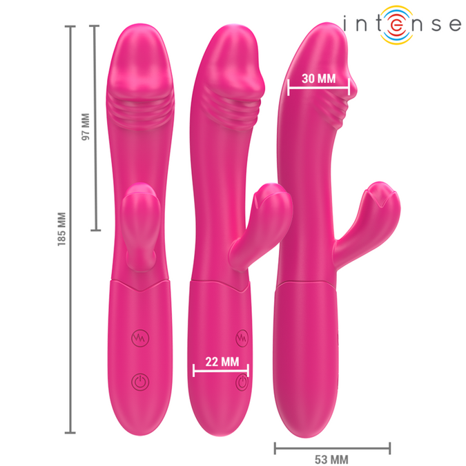Intense – Ivy Flexibele Vibrator 10 Vibraties Met Stimulerende Tong Roze