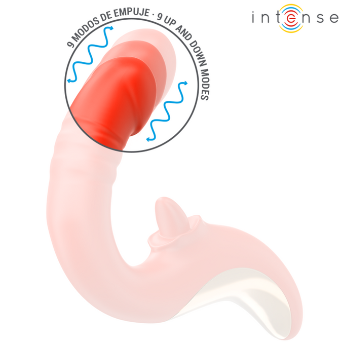 Intense – Paulina Vibrator und Stimulator in U-Form Rot